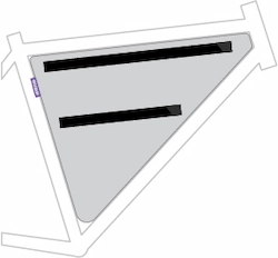 Full Frame Bag Divider Zippered Horizontal Divider